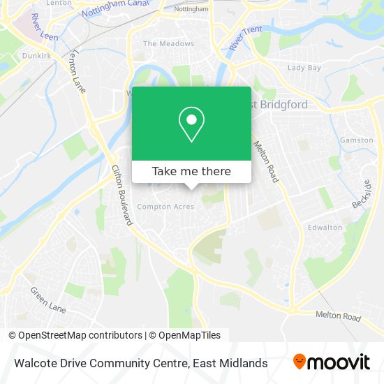 Walcote Drive Community Centre map