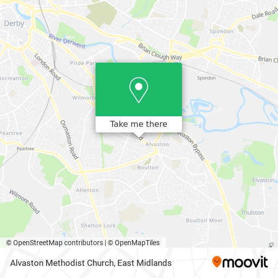 Alvaston Methodist Church map