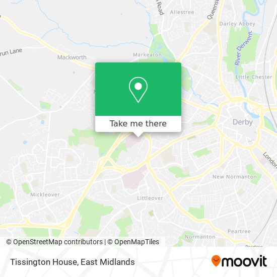 Tissington House map