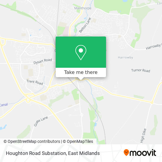 Houghton Road Substation map