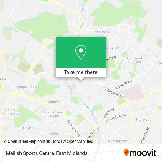 Mellish Sports Centre map