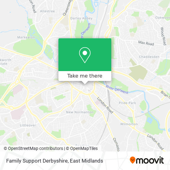 Family Support Derbyshire map