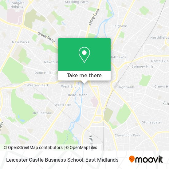 Leicester Castle Business School map