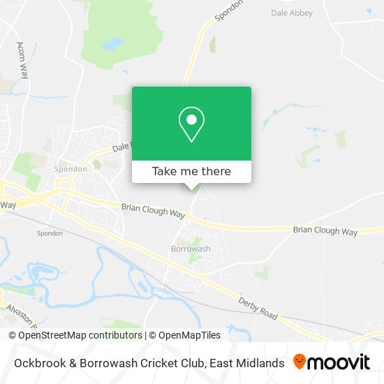 Ockbrook & Borrowash Cricket Club map