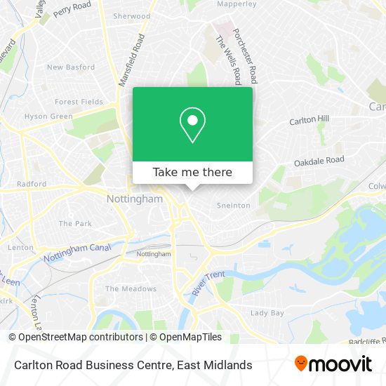 Carlton Road Business Centre map