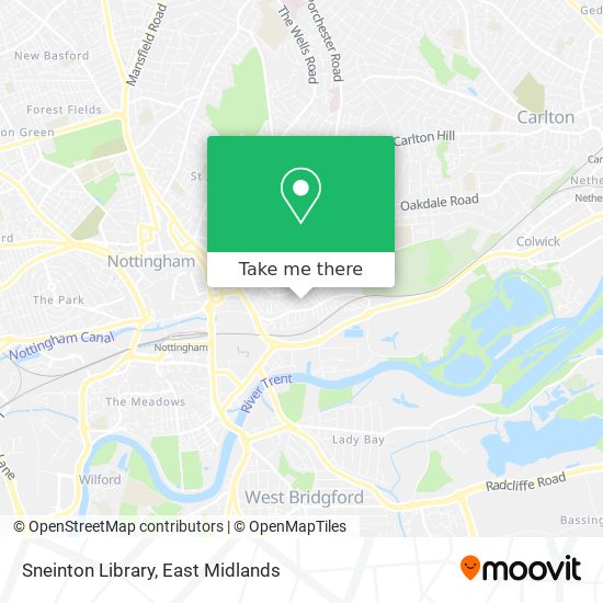 Sneinton Library map