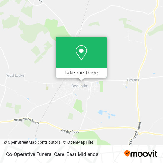 Co-Operative Funeral Care map