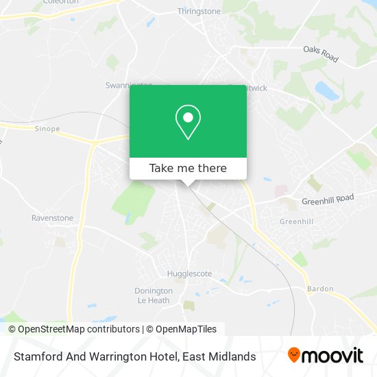 Stamford And Warrington Hotel map