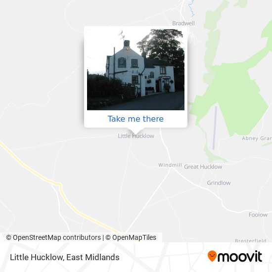 Little Hucklow map
