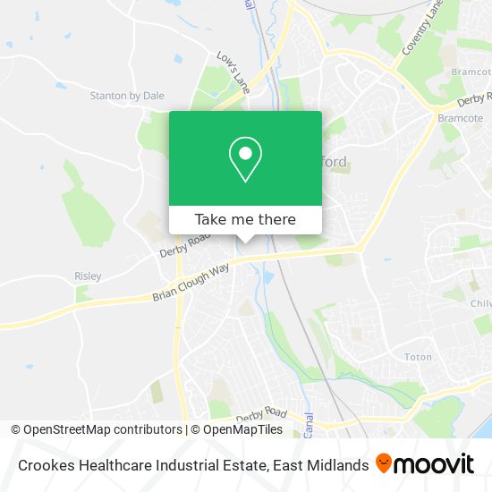 Crookes Healthcare Industrial Estate map
