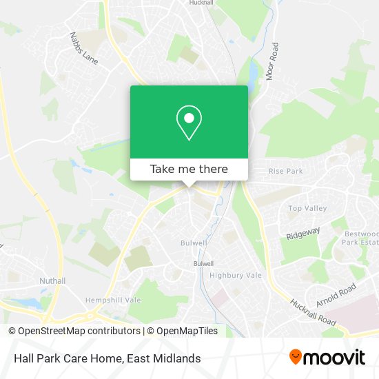 Hall Park Care Home map