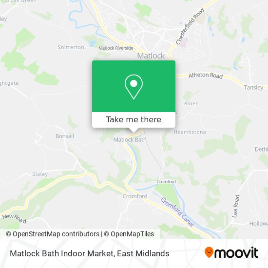 Matlock Bath Indoor Market map