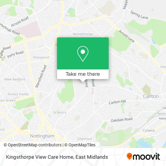 Kingsthorpe View Care Home map