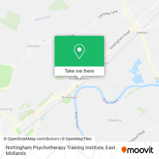 Nottingham Psychotherapy Training Institute map