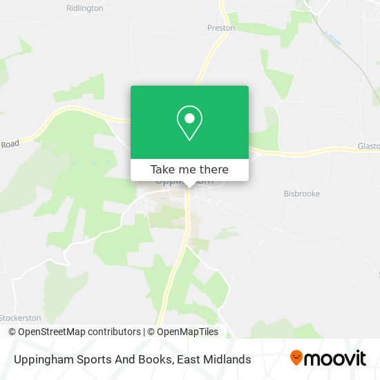 Uppingham Sports And Books map