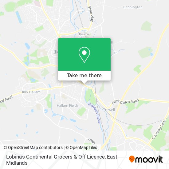 Lobina's Continental Grocers & Off Licence map