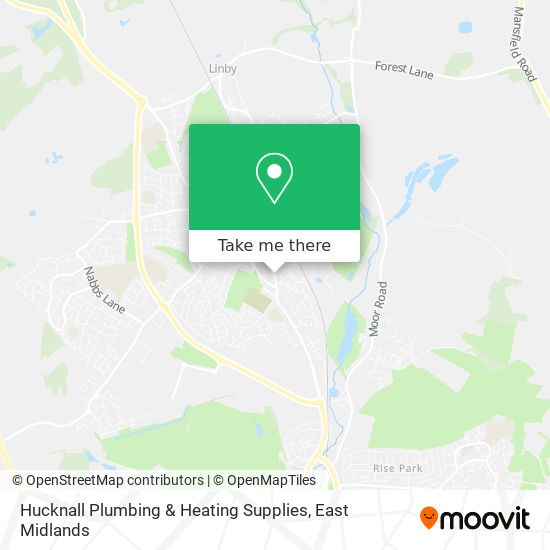 Hucknall Plumbing & Heating Supplies map