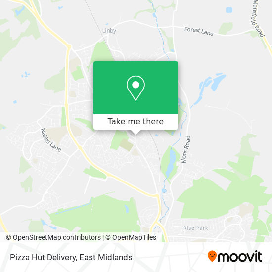 Pizza Hut Delivery map