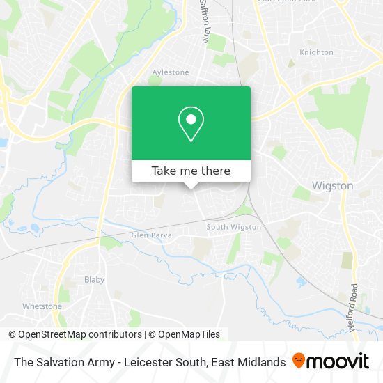 The Salvation Army - Leicester South map
