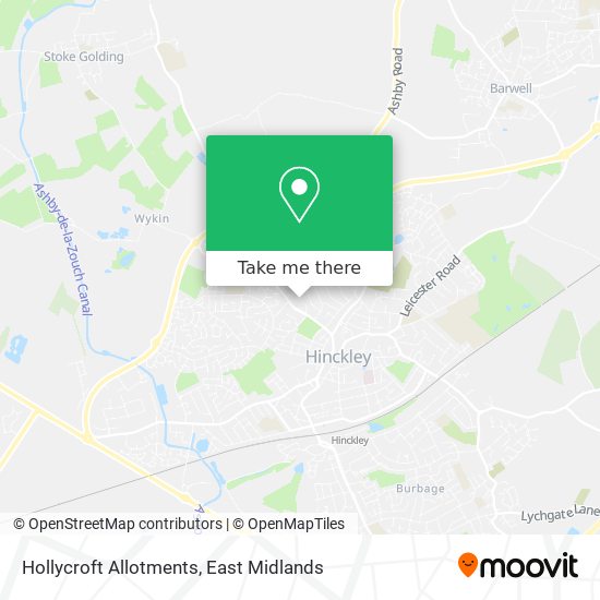 Hollycroft Allotments map