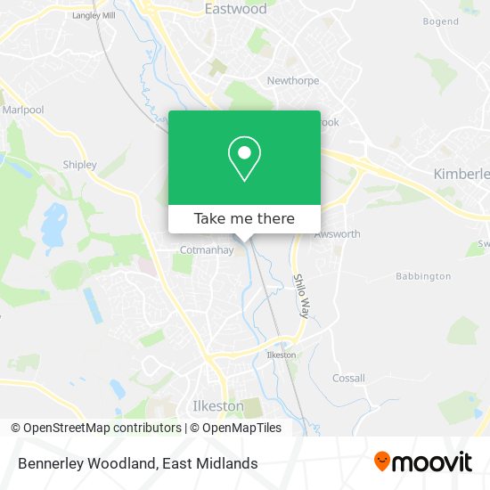 Bennerley Woodland map