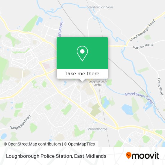 Loughborough Police Station map