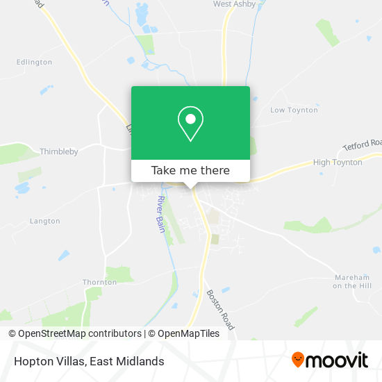 Hopton Villas map