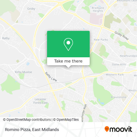 Romino Pizza map