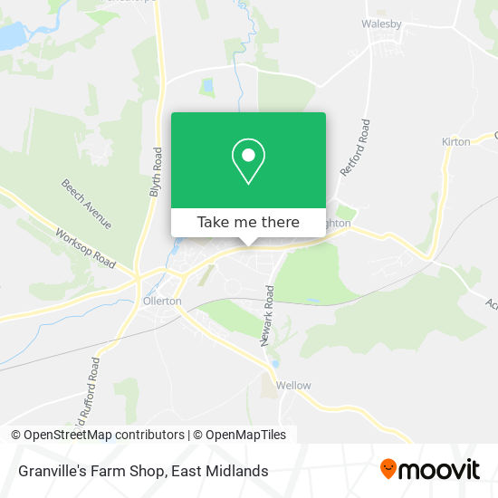 Granville's Farm Shop map