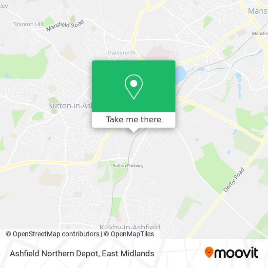 Ashfield Northern Depot map