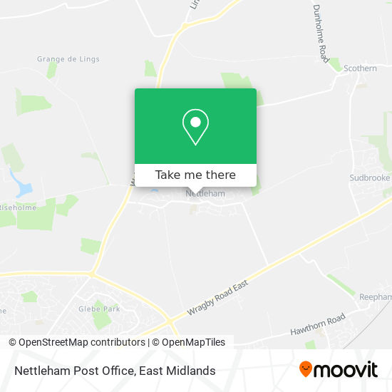 Nettleham Post Office map