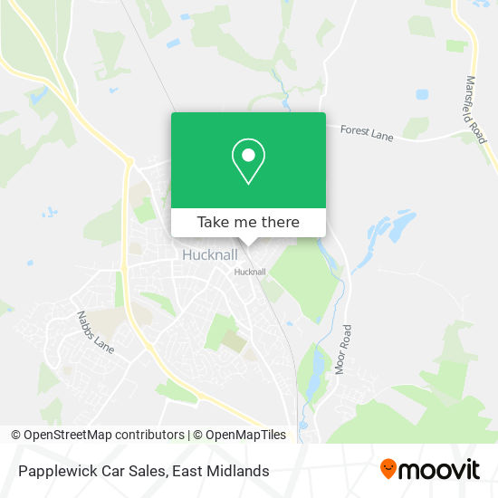 Papplewick Car Sales map