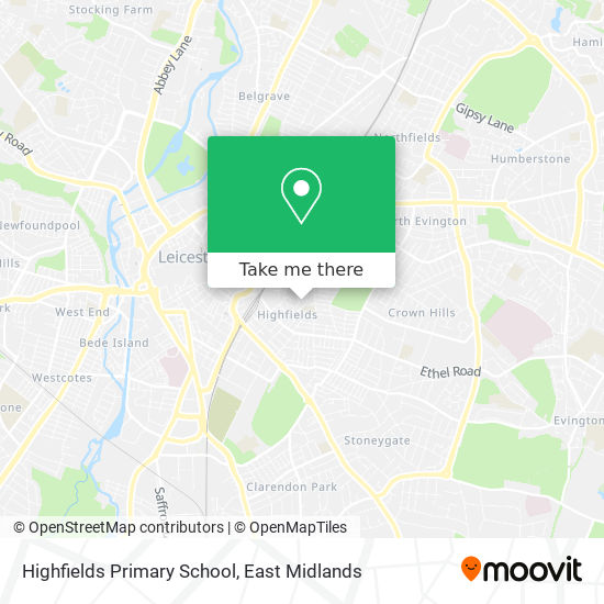 Highfields Primary School map