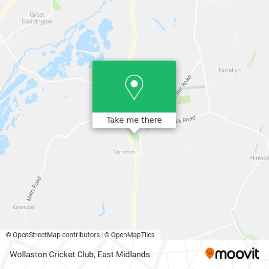 Wollaston Cricket Club map