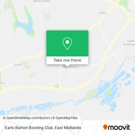 Earls Barton Bowling Club map