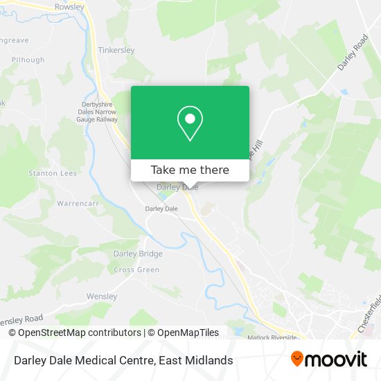 Darley Dale Medical Centre map