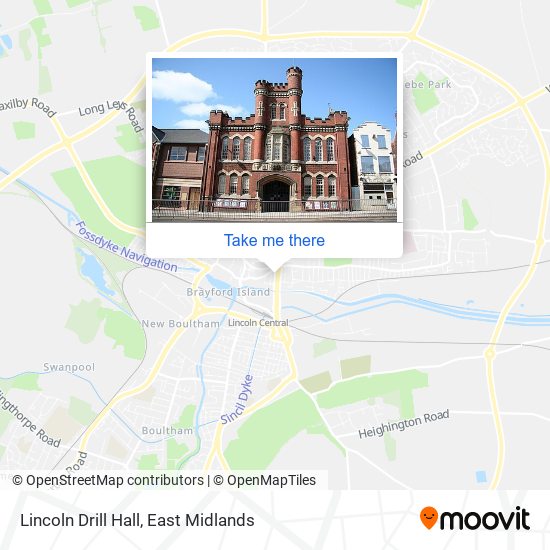 Lincoln Drill Hall map