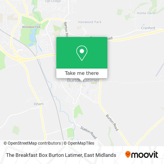 The Breakfast Box Burton Latimer map