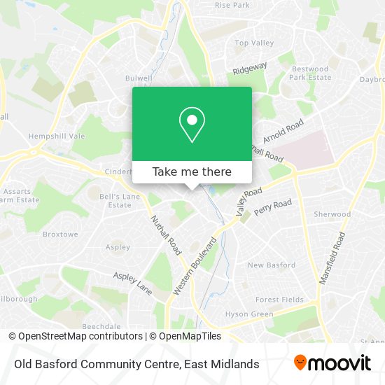 Old Basford Community Centre map