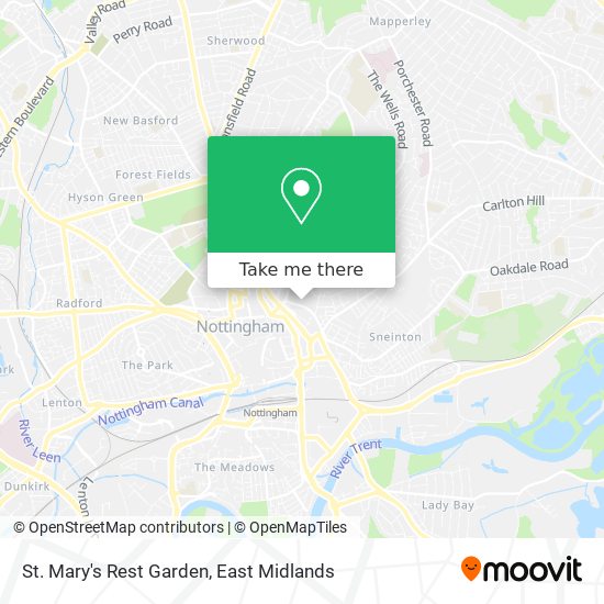 St. Mary's Rest Garden map