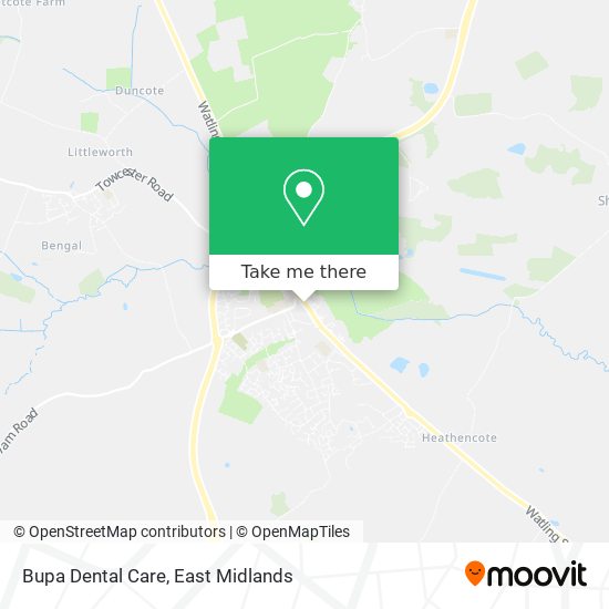 Bupa Dental Care map