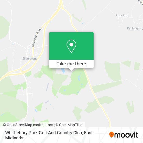 Whittlebury Park Golf And Country Club map