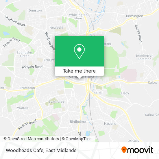 Woodheads Cafe map