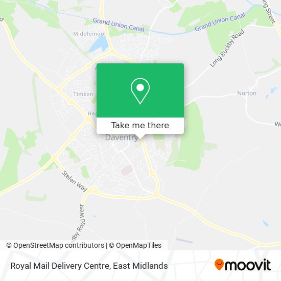 Royal Mail Delivery Centre map