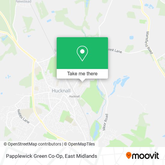 Papplewick Green Co-Op map
