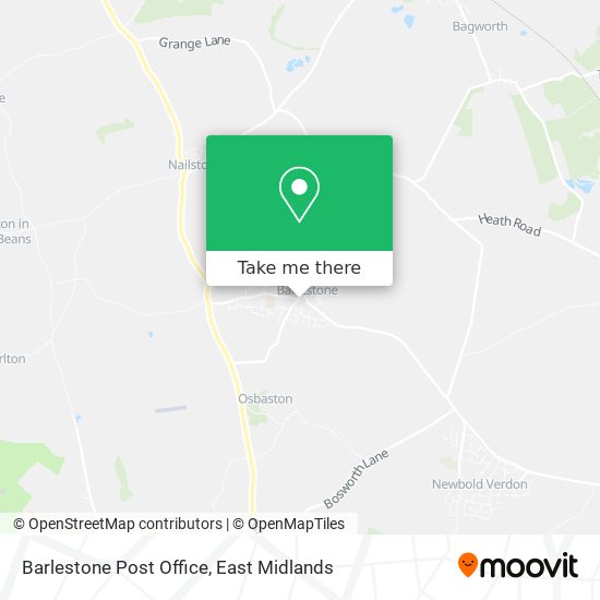 Barlestone Post Office map