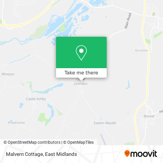 Malvern Cottage map