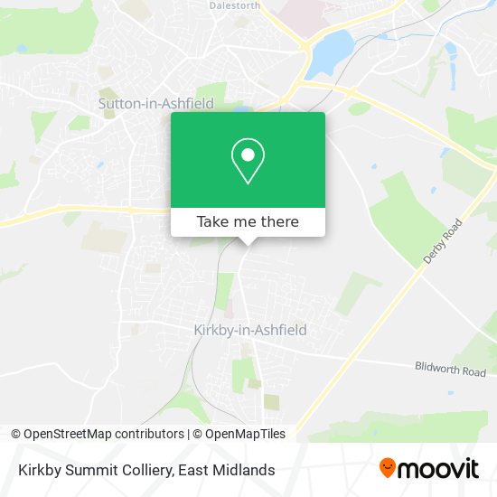 Kirkby Summit Colliery map