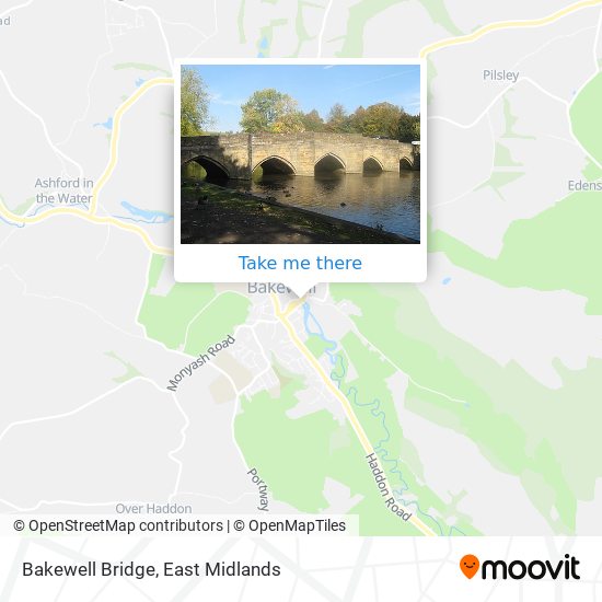 Bakewell Bridge map