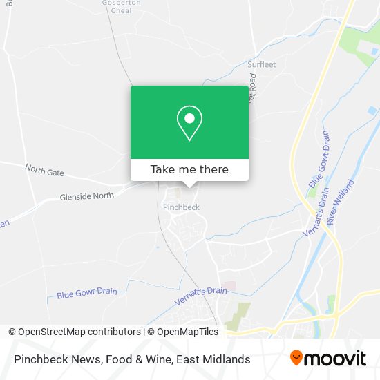 Pinchbeck News, Food & Wine map